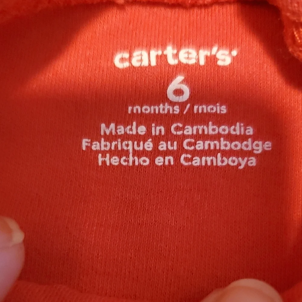 🐻    Carter's Red and White Bodysuit One Piece